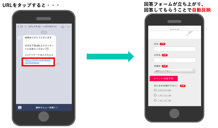 回答フォーム キャリタス Contact サポートサイト